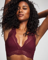 VELVET PLUM - Crochet Lace Bralette