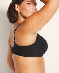 BLACK - Lightly Lined Perfect Coverage Bra