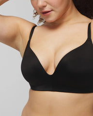 BLACK - Wireless Push-Up Bra