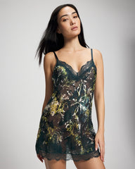 FERN FANTASY DARK HARBOUR - Silk Burnout Chemise