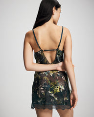 FERN FANTASY DARK HARBOUR - Silk Burnout Chemise