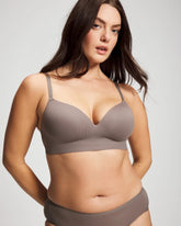DARK TAUPE - Rib Wireless Bra