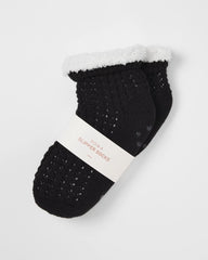 BLACK - Slipper Socks