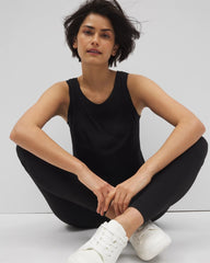 BLACK - Rib Knit Tank