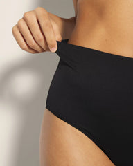 BLACK - High-Waist Cheeky Panty