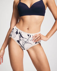 NOUVEAU FLORA MINI CHAMP - Cotton Brief Panty with Lace Trim