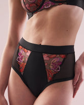 MULTI - Soma's Sexiest High-Waist Cheeky Brief Panty with Embroidery