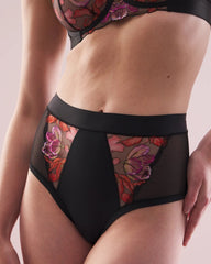 MULTI - Soma's Sexiest High-Waist Cheeky Brief Panty with Embroidery