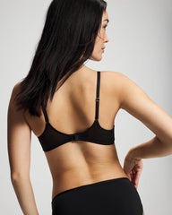 BLACK - Tattoo Embroidered Perfect Coverage Bra