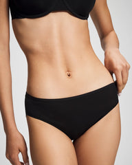 BLACK - Lace Back Hipster Panty