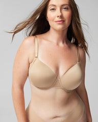 WARM AMBER - Perfect Coverage Bra with Lace Trim