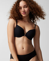 BLACK - Front-Close Perfect Coverage Bra