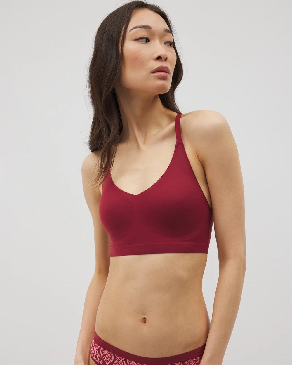 FIRST KISS - Racerback Bralette with Lace Back