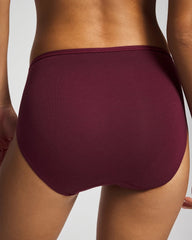 VELVET PLUM - Cotton High Leg Panty