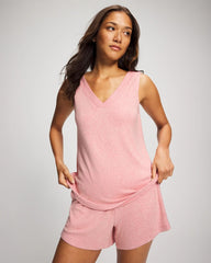 CAMEO PINK/DUSTY ROSE - V-Neck Pajama Tank