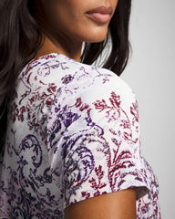 LACE HARMONY LILAC - Short Sleeve Scoop Neck Sleepshirt