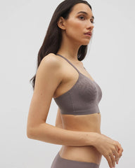 GRAY ABYSS - Lace Adjustable Bralette