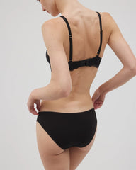 BLACK - Bikini Panty with Lace