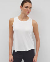 OPTIC WHITE - Rib Knit Tank