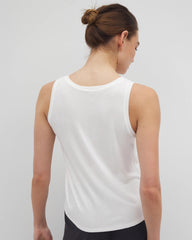 OPTIC WHITE - Rib Knit Tank