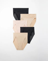 BASIC MULTI PACK - High-Leg Panty Lace 5 Pack