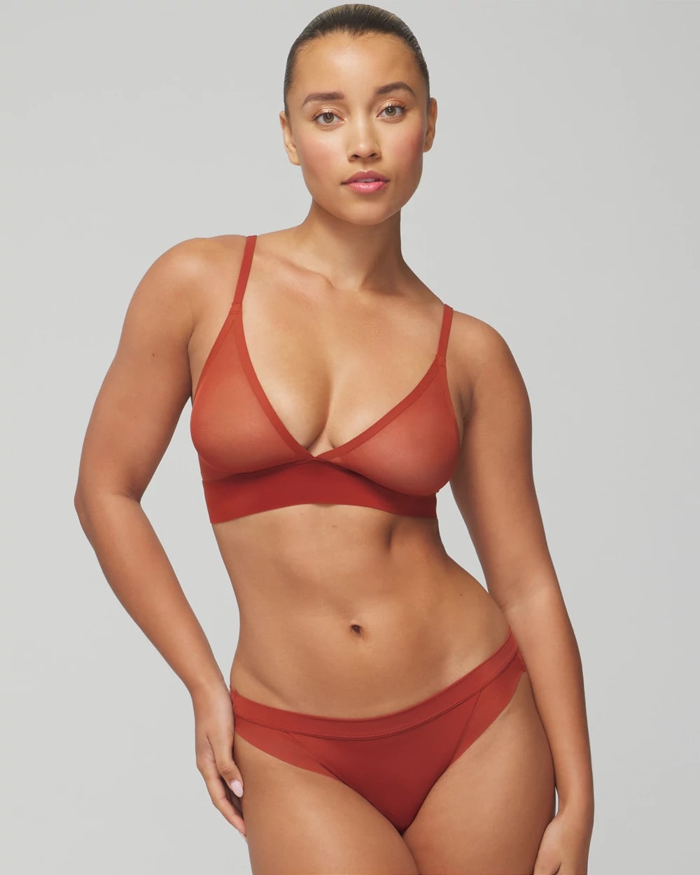 SIERRA REDWOOD - Triangle Mesh Bralette