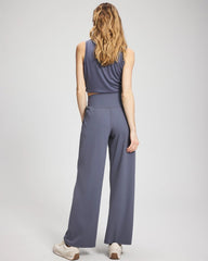 EARL GRAY - High-Waist Wide-Leg Pants