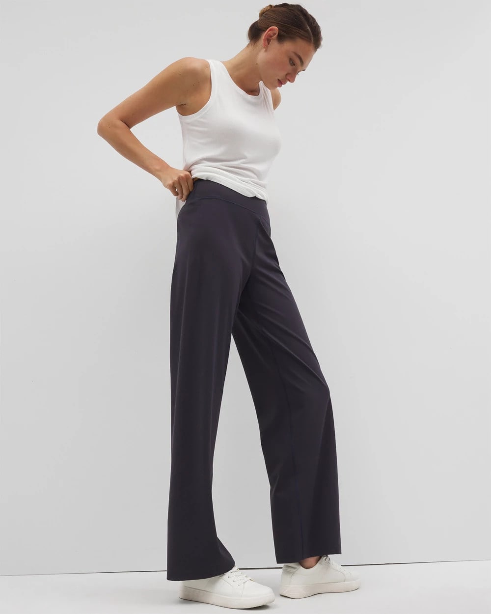 POLAR NIGHT - High-Waist Wide-Leg Pants