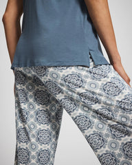 HAVEN TILE MINI GREEN - Tank + Crop Pants Pajama Set