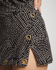 BLACK MULTI - On The Dot Swim Dress