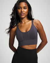 GRAY INK - Seamless Bra With Strappy Back