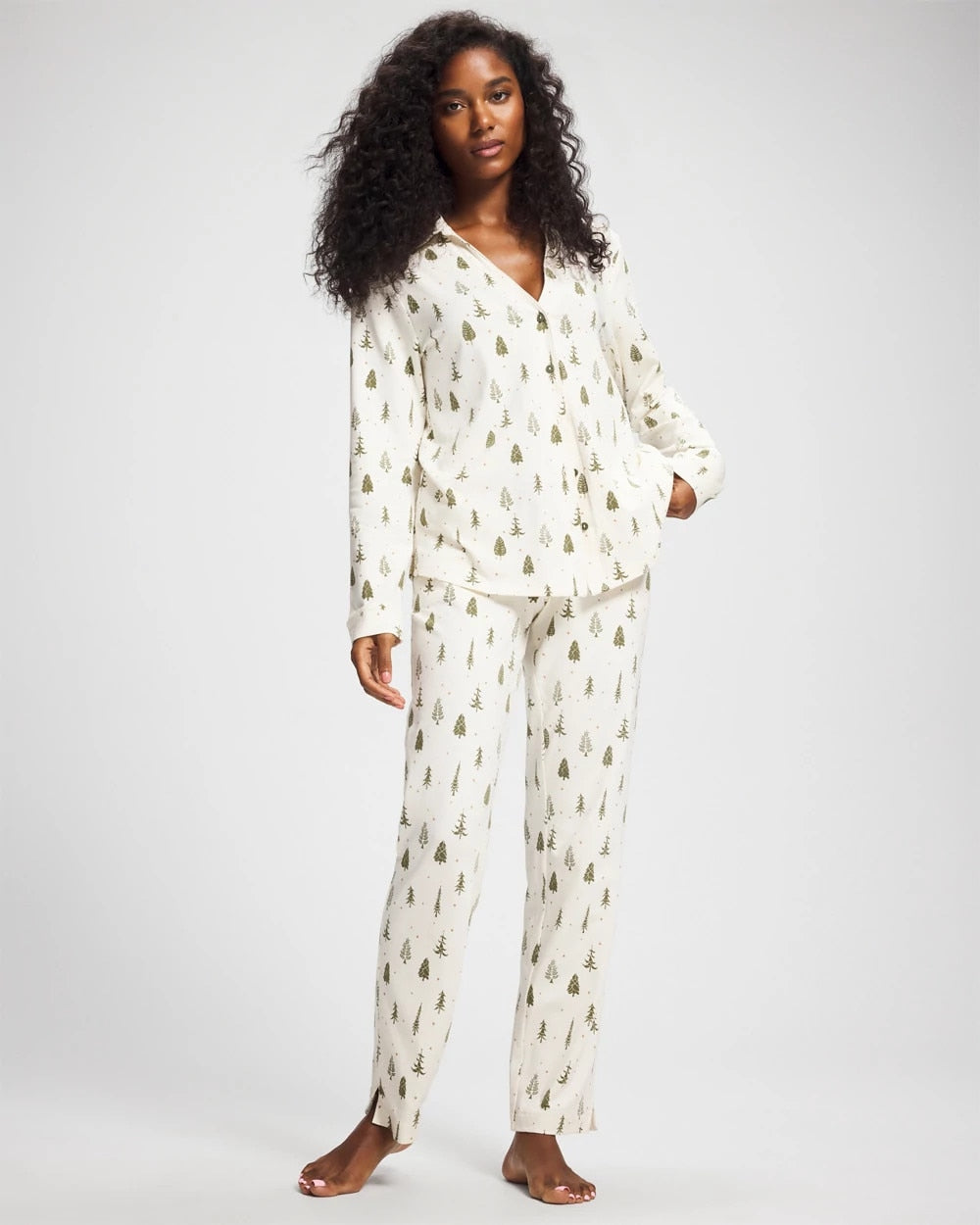 FESTIVE FIRS CHAMP DREAMS - Ankle Pajama Pant