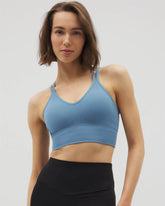 BLUE HEAVEN - Longline Bra with Strappy Back