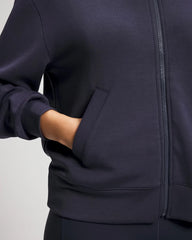 DEEP INDIGO - Modern Modal Bomber Jacket