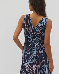 SO RELEAFED GRAND NAVY - Goddess Maxi Bra Dress