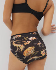 JAIPUR FLORAL BLACK - Modern Brief Panty