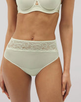 ALOE WASH - Vanishing Edge Microfiber Modern Brief Panty with Lace
