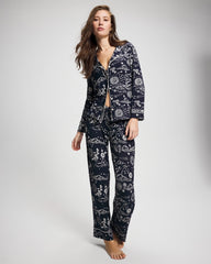 COSMIC BALLET NAVY - Printed Pajama Pant