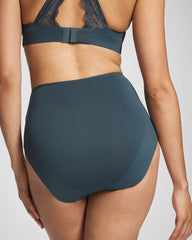 PETROL - Tummy High-Waist Brief Panty with Lace