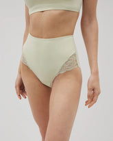 ALOE WASH - Tummy High-Waist Brief Panty with Lace
