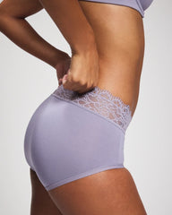 LAVENDER CLOUD - Brief Panty with Enchanting Lace
