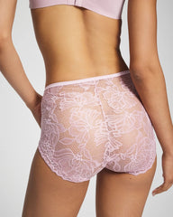 VINTAGE LILAC - Lace Back Modern Brief Panty