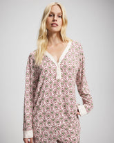 PATTERNED PIECES CHAMP - Long Sleeve Henley