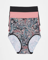 REGAL PAISLEY MULTI PACK - Tummy High-Waist Brief Panty 3 Pack