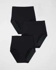 BLACK MULTI PACK - Tummy High-Waist Brief Panty 3 Pack