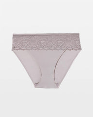 MINERAL GRAY - Edge Hipster Panty with Lace