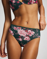 COTTAGE FLORAL MINI GREEN - Edge Hipster Panty