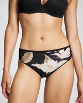 MYSTIC BLOOMS MINI BLACK - Edge Hipster Panty