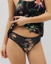 PARADISE PLUMES D M BLACK - Cheeky Hipster Panty