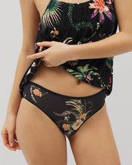 PARADISE PLUMES D M BLACK - Cheeky Hipster Panty